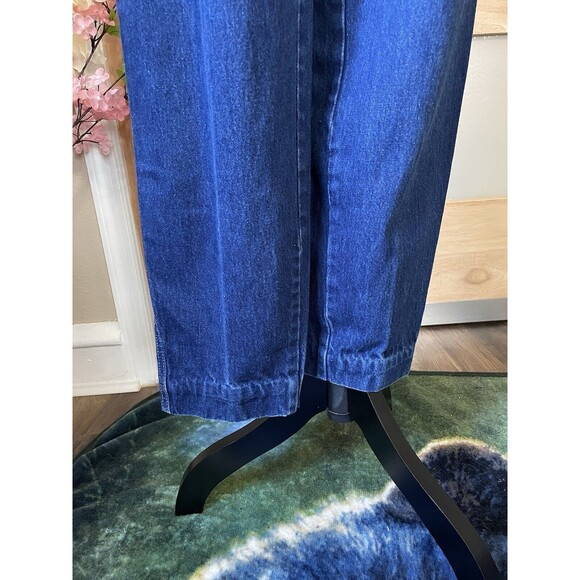 Vintage 1980's Lee Pleated Medium Washed High Waisted Jeans size 11M USA Hipster - Picture 6 of 10